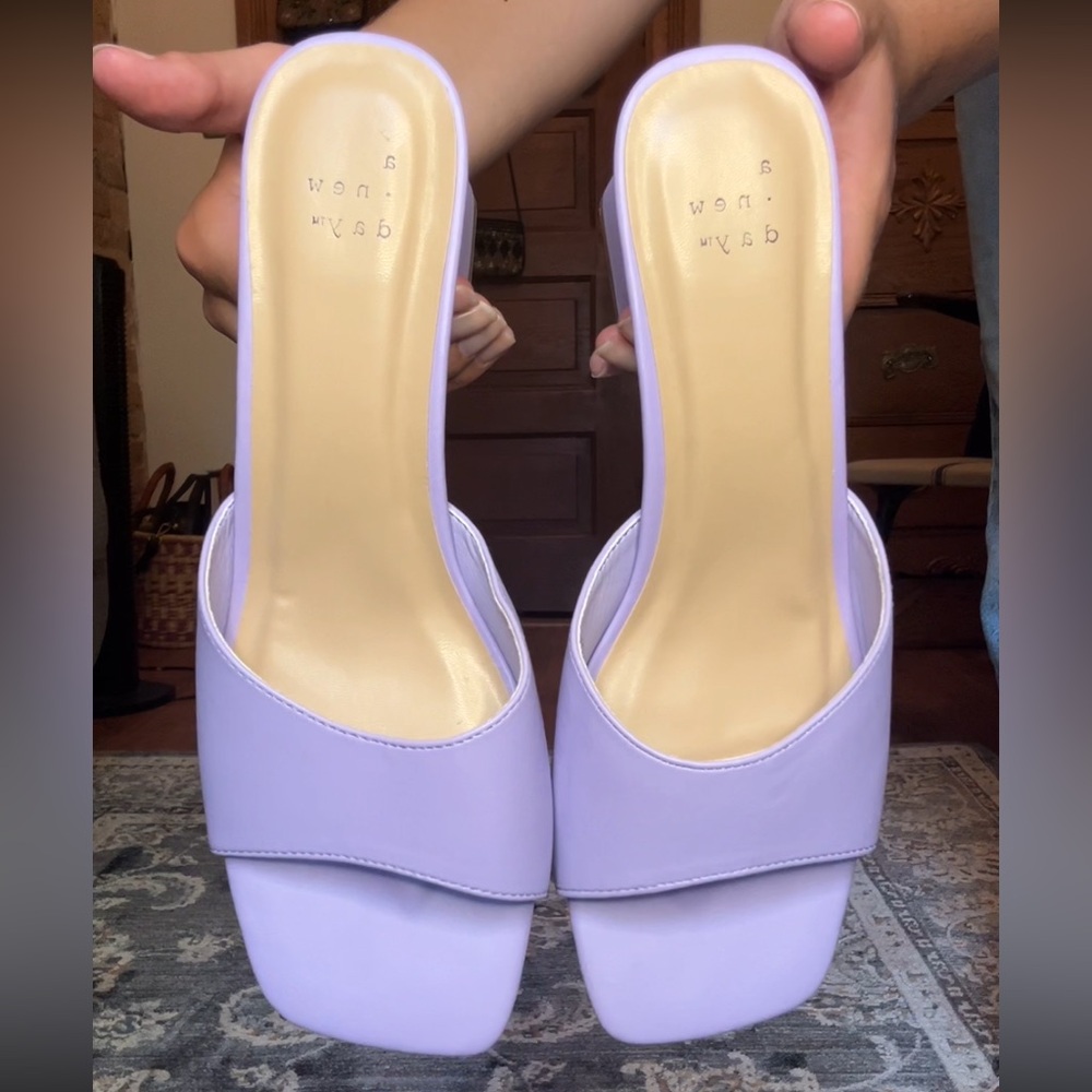 a new day Lavender Heeled Sandals
